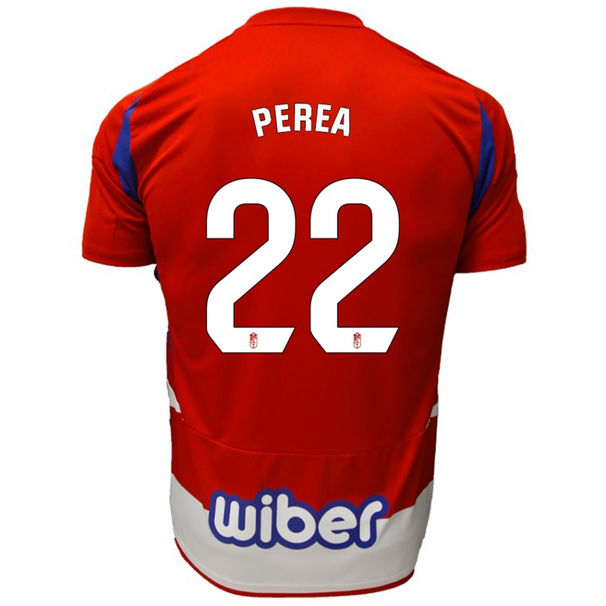 Homem Camisola Alberto Perea #22 Azul Vermelho Branco Principal 2024/25 Camisa