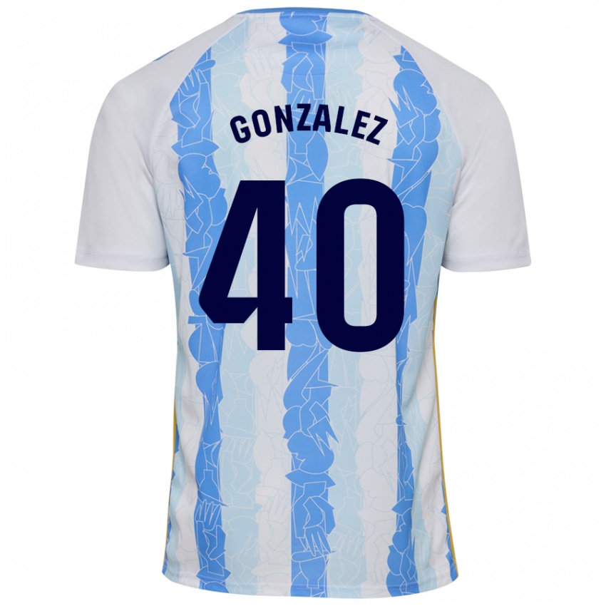 Homem Camisola Carol González #40 Azul Branco Principal 2024/25 Camisa