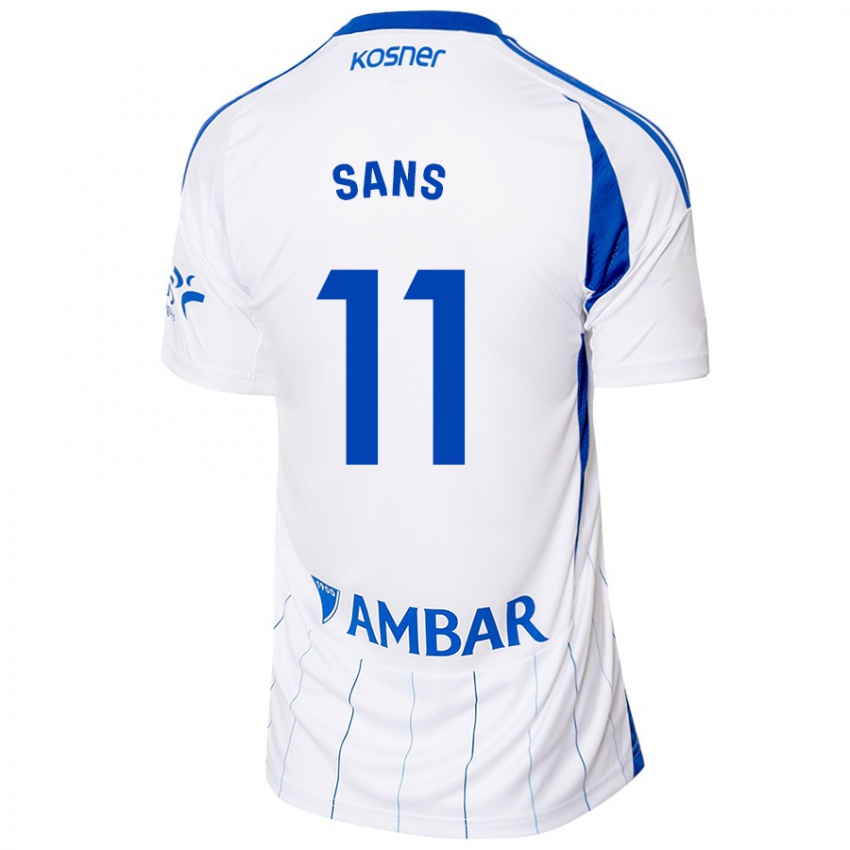 Homem Camisola Pau Sans #11 Vermelho Branco Principal 2024/25 Camisa