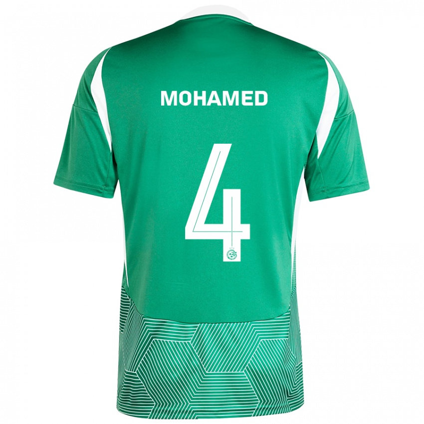 Homem Camisola Ali Mohamed #4 Branco Verde Principal 2024/25 Camisa