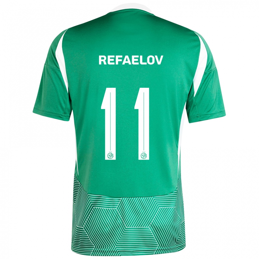 Homem Camisola Lior Refaelov #11 Branco Verde Principal 2024/25 Camisa