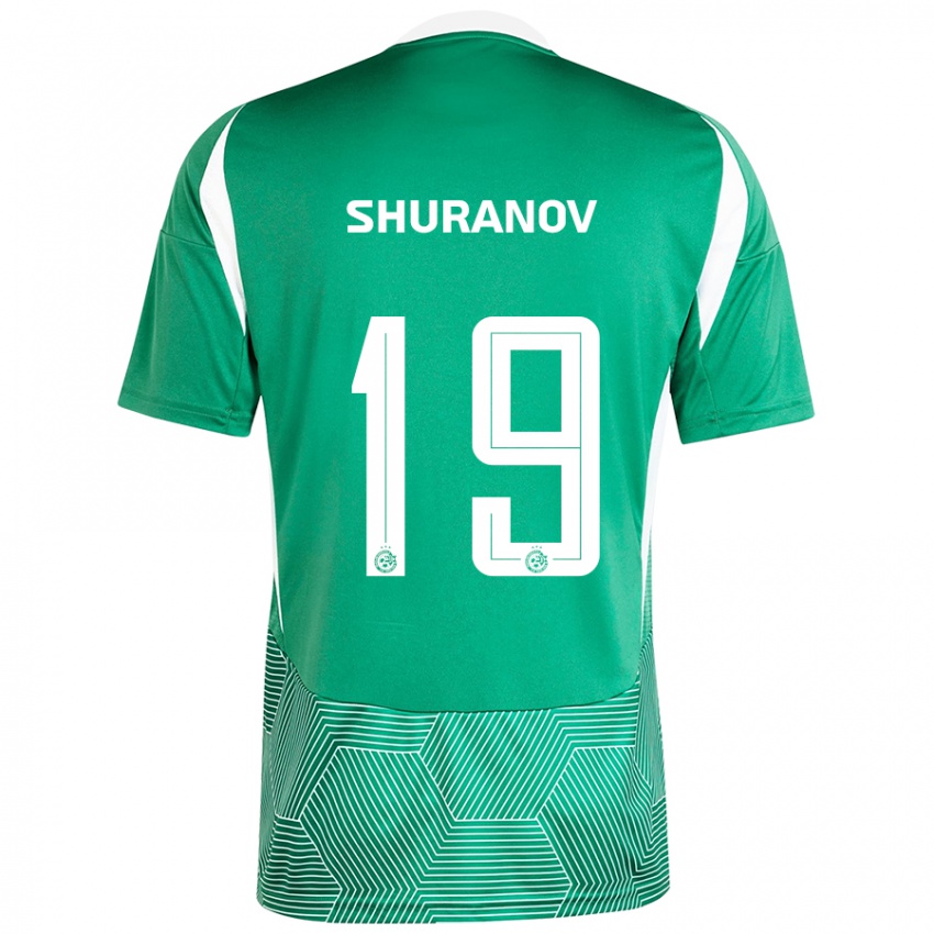 Homem Camisola Erik Shuranov #19 Branco Verde Principal 2024/25 Camisa