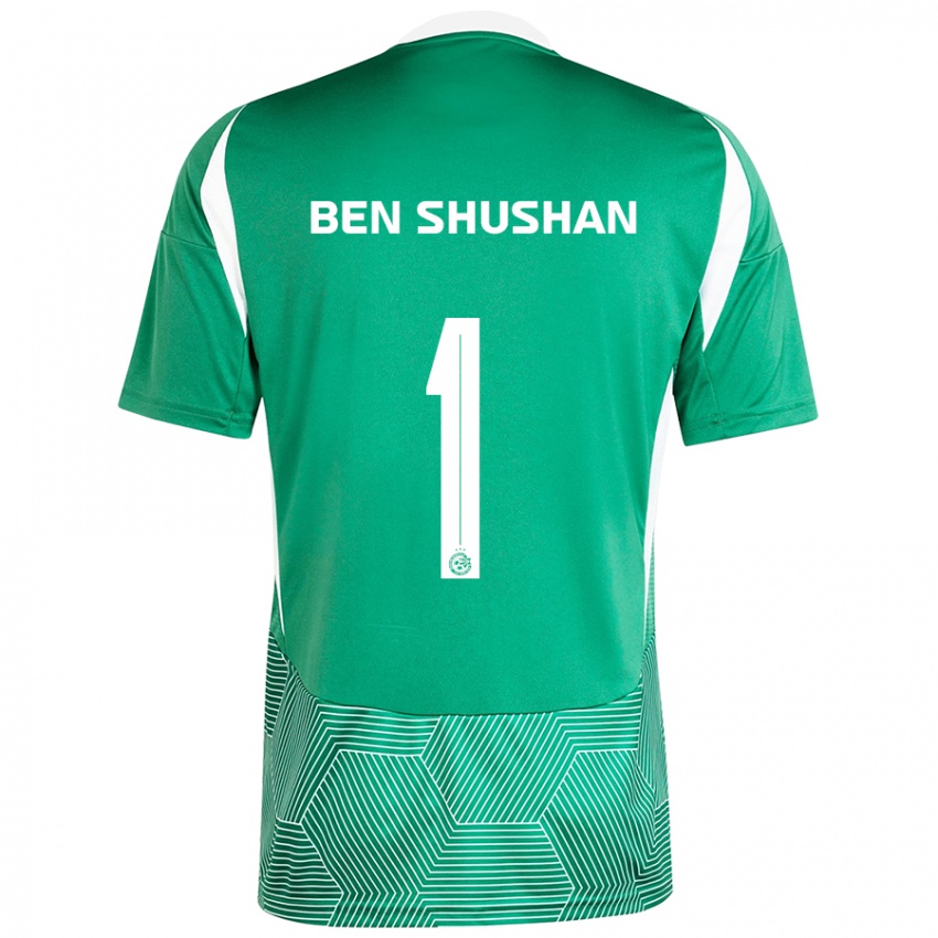 Homem Camisola Ori Ben Shushan #1 Branco Verde Principal 2024/25 Camisa