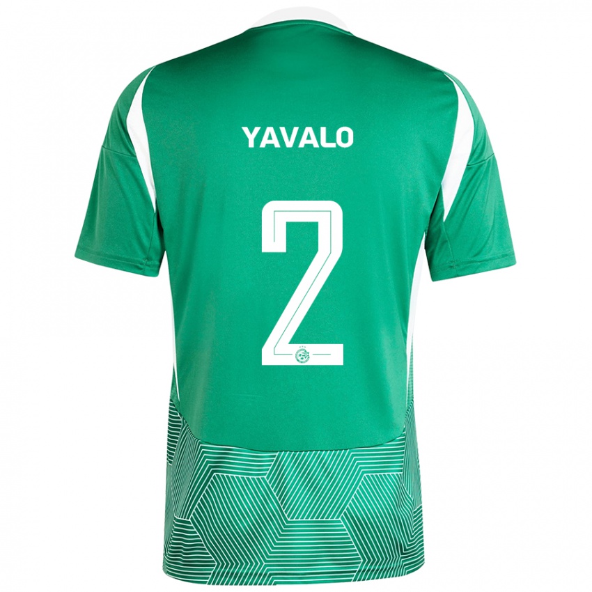 Homem Camisola Gatachao Yavalo #2 Branco Verde Principal 2024/25 Camisa