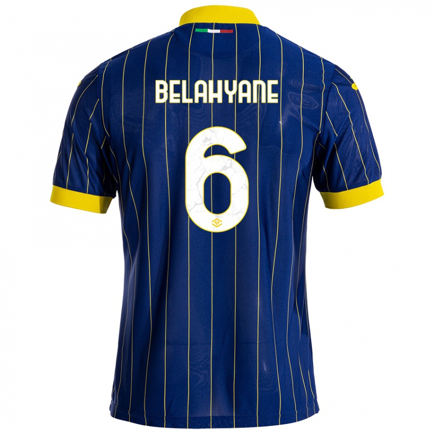 Homem Camisola Reda Belahyane #6 Azul Amarelo Principal 2024/25 Camisa