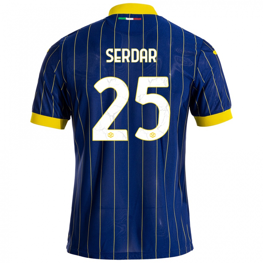 Homem Camisola Suat Serdar #25 Azul Amarelo Principal 2024/25 Camisa