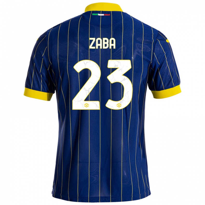 Homem Camisola Nelson Zaba #23 Azul Amarelo Principal 2024/25 Camisa