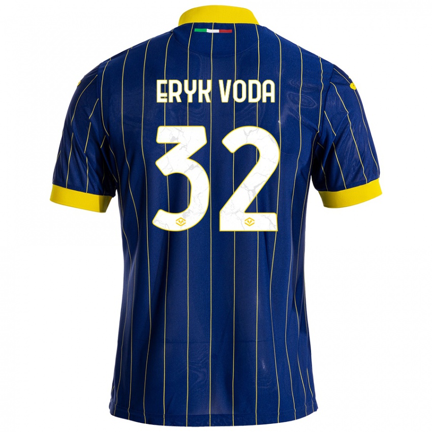 Homem Camisola Andrei Eryk Voda #32 Azul Amarelo Principal 2024/25 Camisa