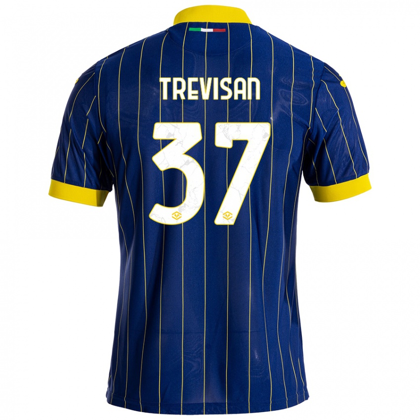 Homem Camisola Michael Trevisan #37 Azul Amarelo Principal 2024/25 Camisa