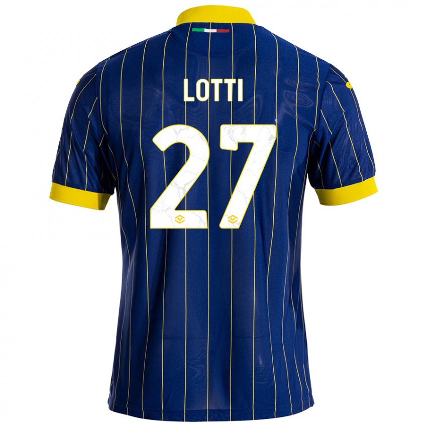 Homem Camisola Irene Lotti #27 Azul Amarelo Principal 2024/25 Camisa