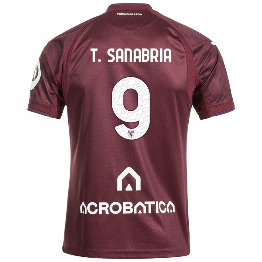 Homem Camisola Antonio Sanabria #9 Branco Castanho Principal 2024/25 Camisa