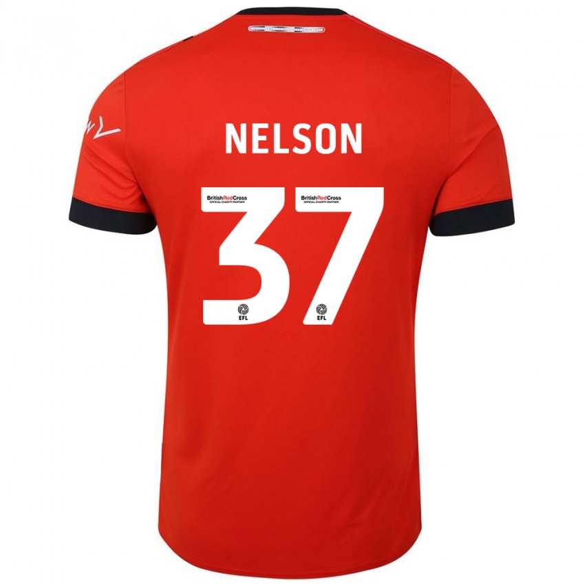 Homem Camisola Zack Nelson #37 Preto Laranja Principal 2024/25 Camisa