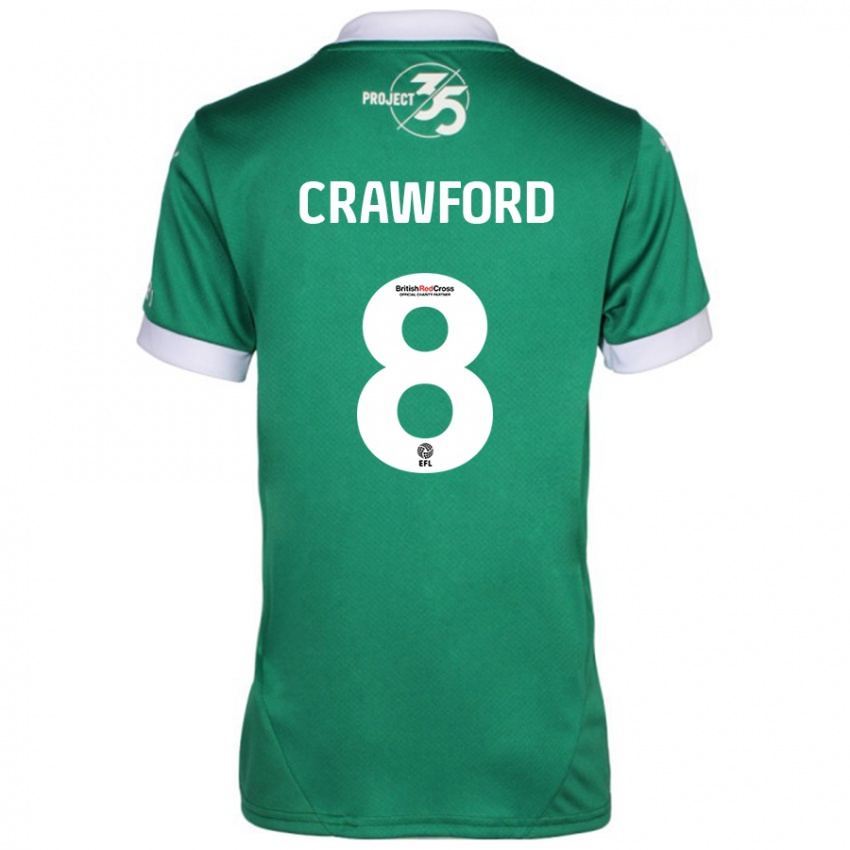 Homem Camisola Imy Crawford #8 Branco Verde Principal 2024/25 Camisa