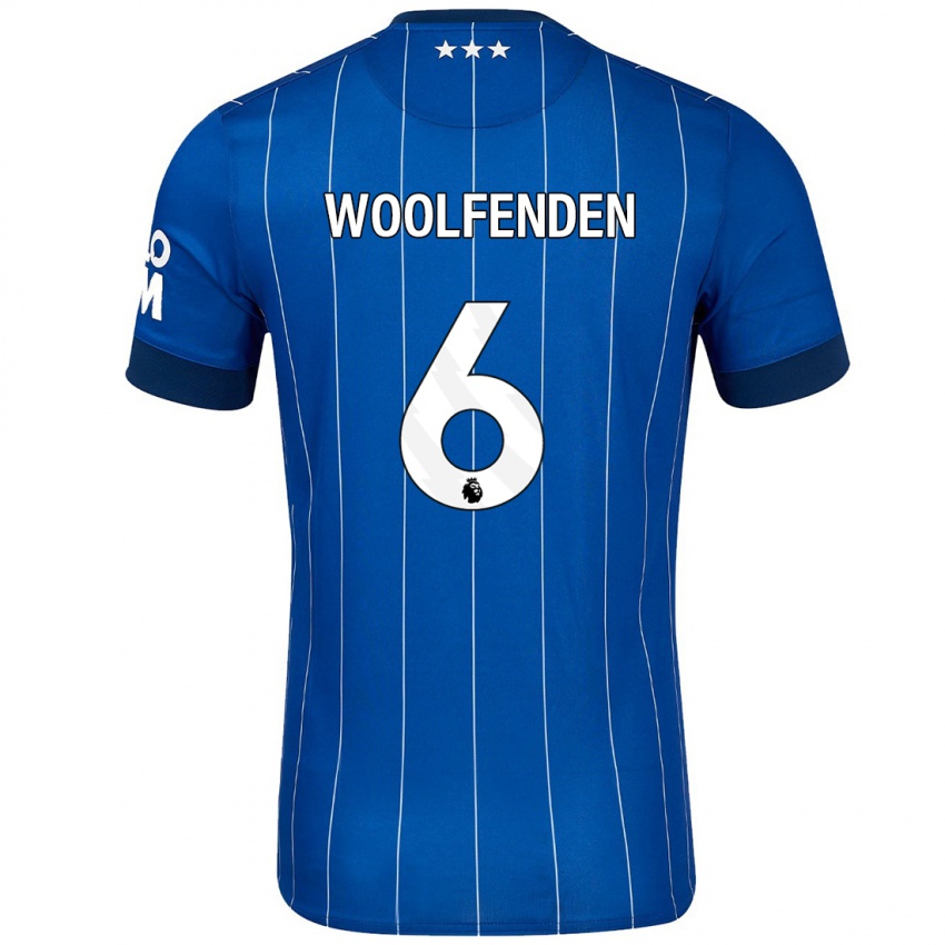 Homem Camisola Luke Woolfenden #6 Azul Marinho Principal 2024/25 Camisa