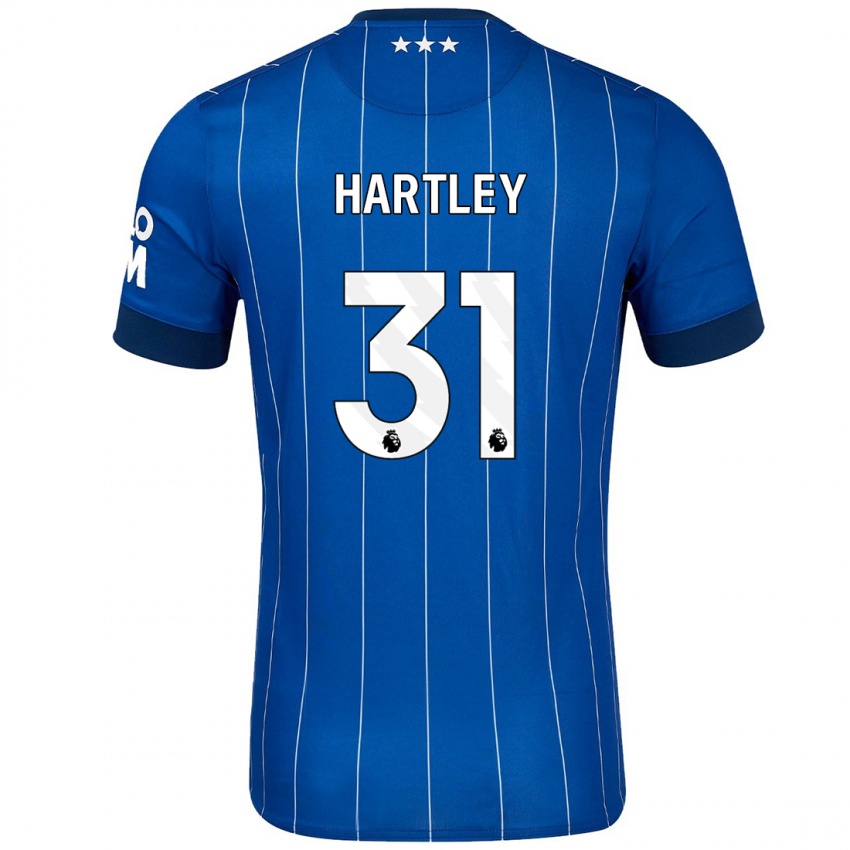 Homem Camisola Laura Hartley #31 Azul Marinho Principal 2024/25 Camisa