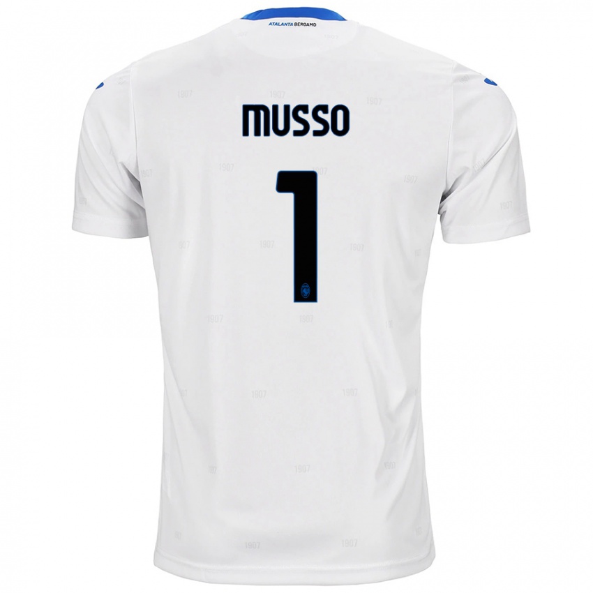 Homem Camisola Juan Musso #1 Branco Alternativa 2024/25 Camisa