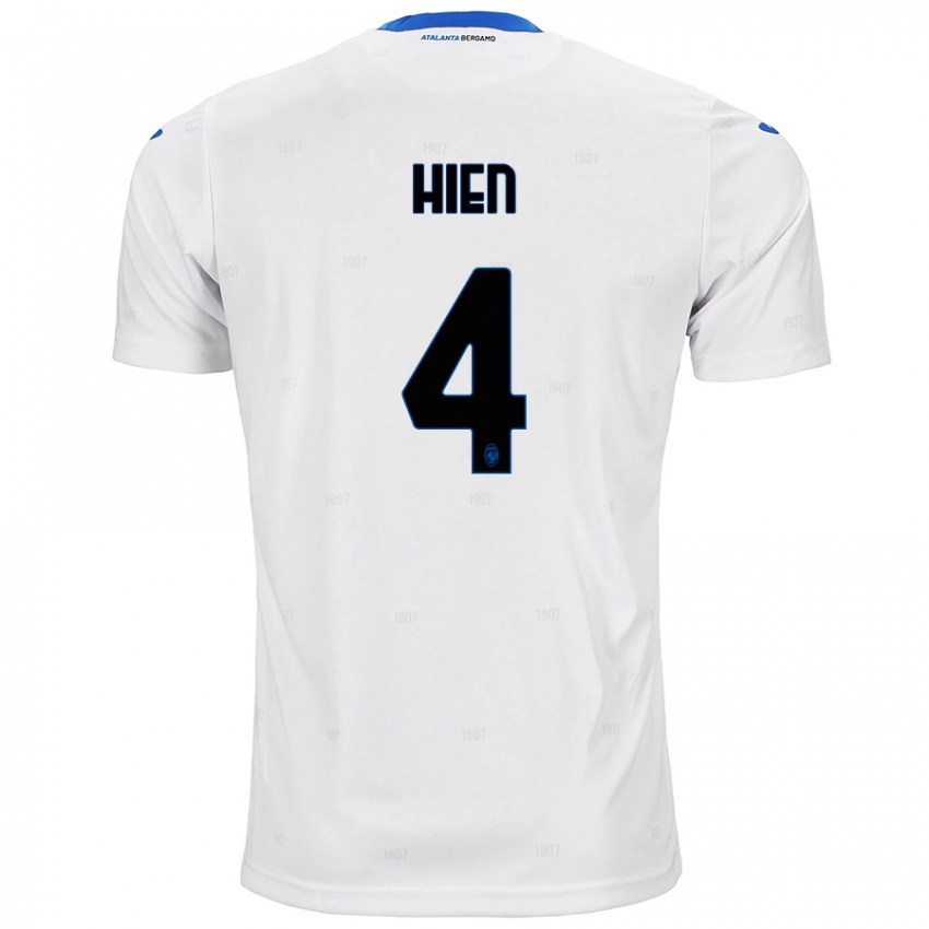 Homem Camisola Isak Hien #4 Branco Alternativa 2024/25 Camisa