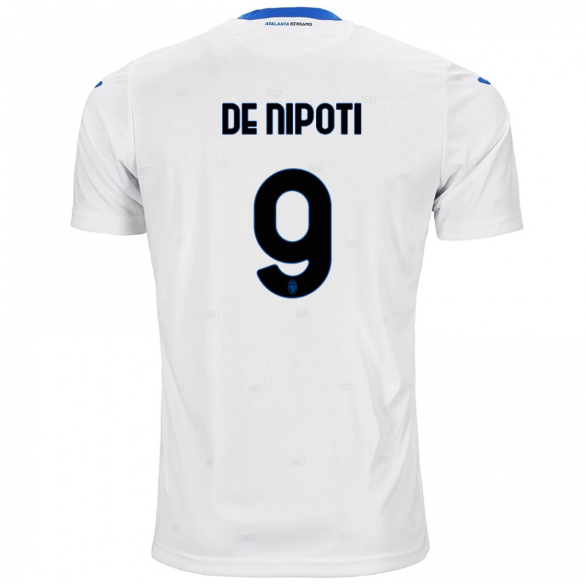 Homem Camisola Tommaso De Nipoti #9 Branco Alternativa 2024/25 Camisa