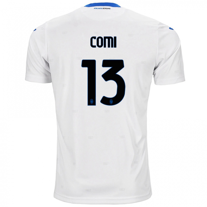 Homem Camisola Pietro Comi #13 Branco Alternativa 2024/25 Camisa