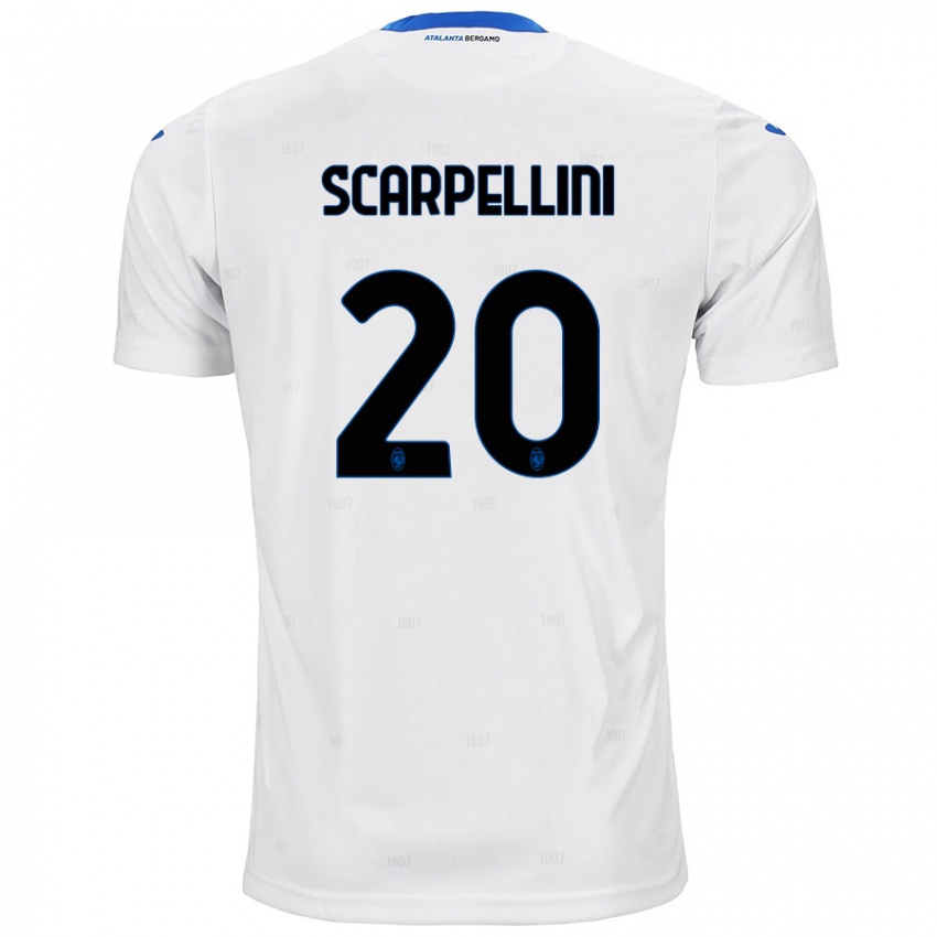 Homem Camisola Andrea Scarpellini #20 Branco Alternativa 2024/25 Camisa