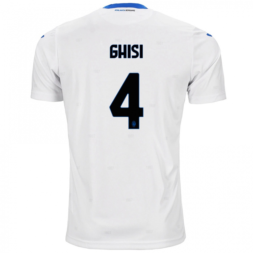 Homem Camisola Laura Ghisi #4 Branco Alternativa 2024/25 Camisa