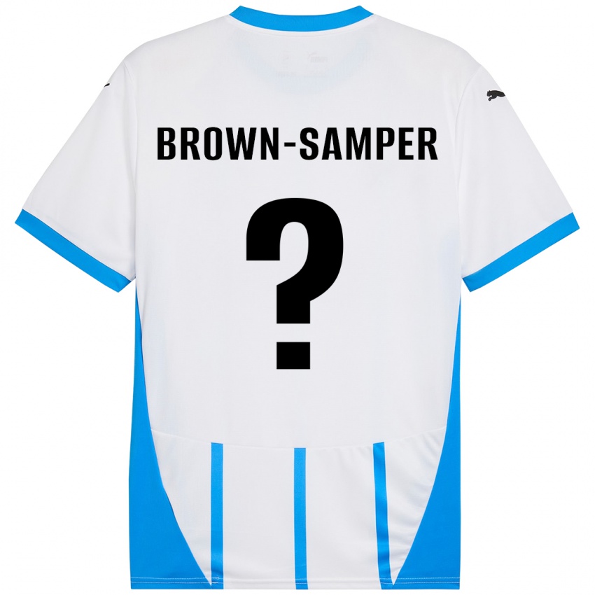 Homem Camisola Isaac Brown-Samper #0 Azul Branco Alternativa 2024/25 Camisa