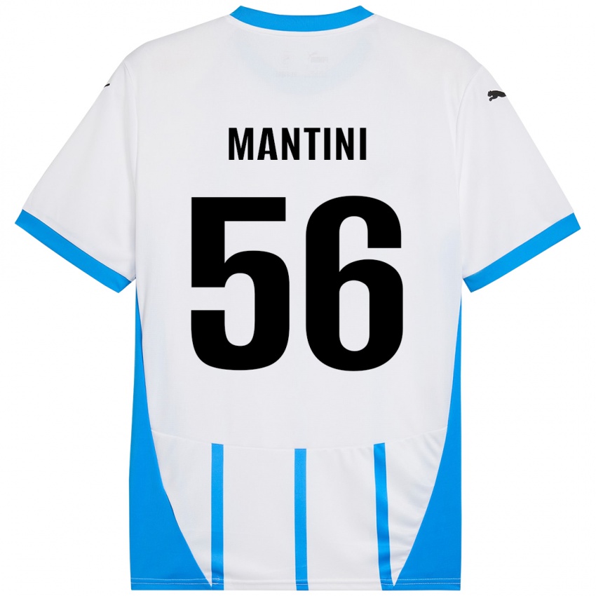 Homem Camisola Raffaele Mantini #56 Azul Branco Alternativa 2024/25 Camisa