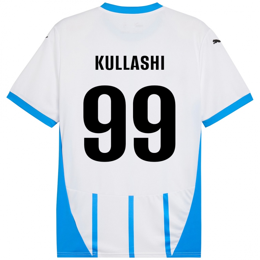 Homem Camisola Loreta Kullashi #99 Azul Branco Alternativa 2024/25 Camisa