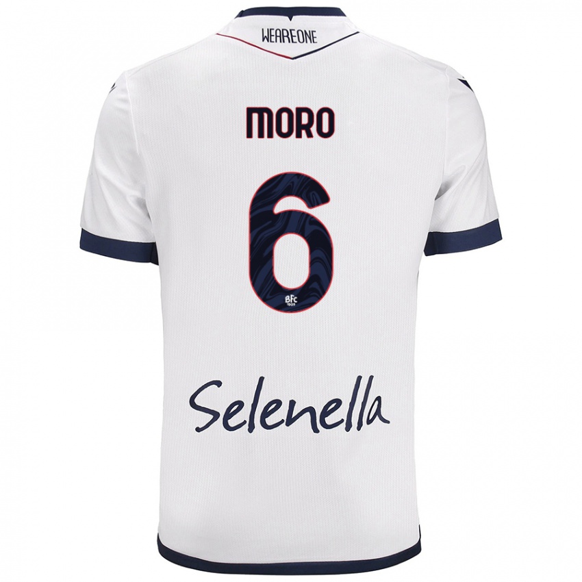 Homem Camisola Nikola Moro #6 Azul Real Branco Alternativa 2024/25 Camisa