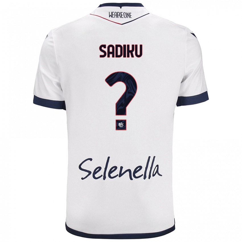 Homem Camisola Bamir Sadiku #0 Azul Real Branco Alternativa 2024/25 Camisa