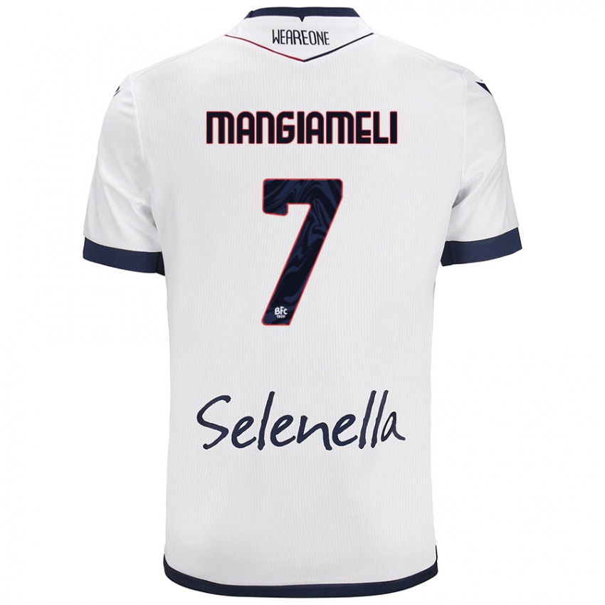 Homem Camisola Federico Mangiameli #7 Azul Real Branco Alternativa 2024/25 Camisa