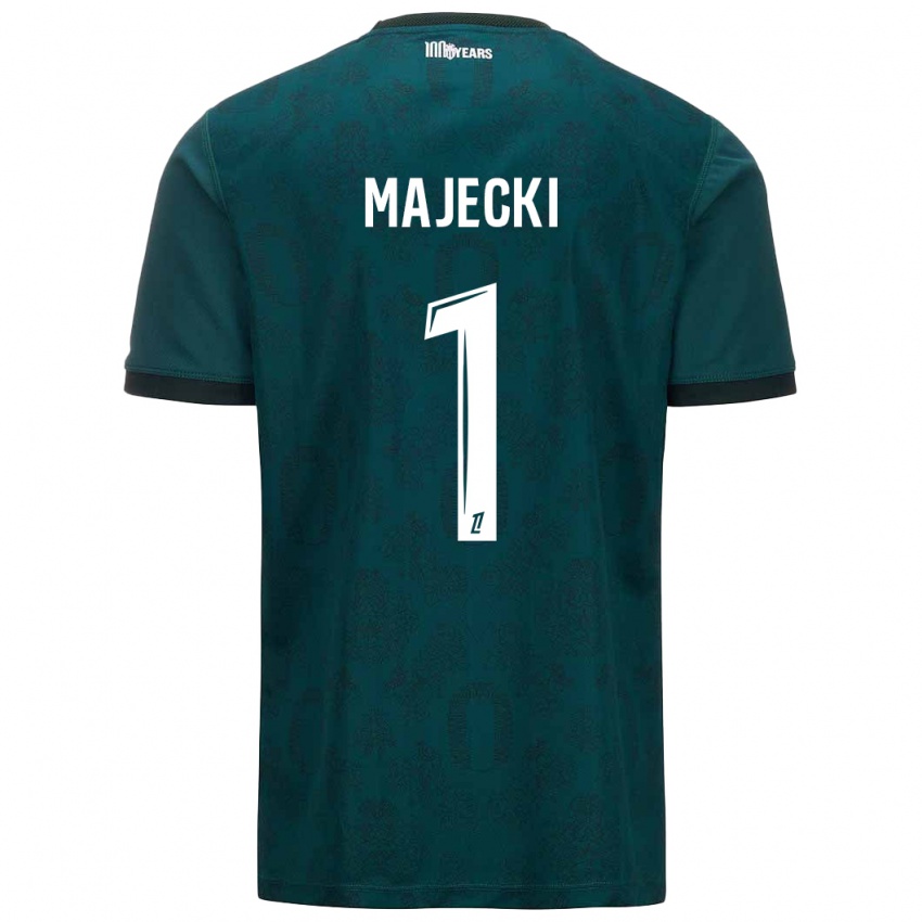 Homem Camisola Radoslaw Majecki #1 Verde Escuro Alternativa 2024/25 Camisa