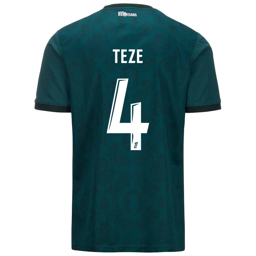 Homem Camisola Teze #4 Verde Escuro Alternativa 2024/25 Camisa