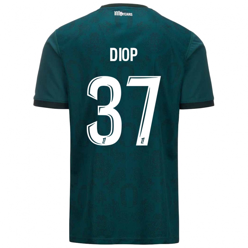 Homem Camisola Edan Diop #37 Verde Escuro Alternativa 2024/25 Camisa