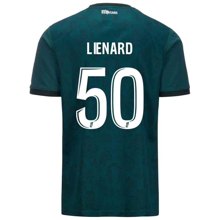 Homem Camisola Yann Lienard #50 Verde Escuro Alternativa 2024/25 Camisa