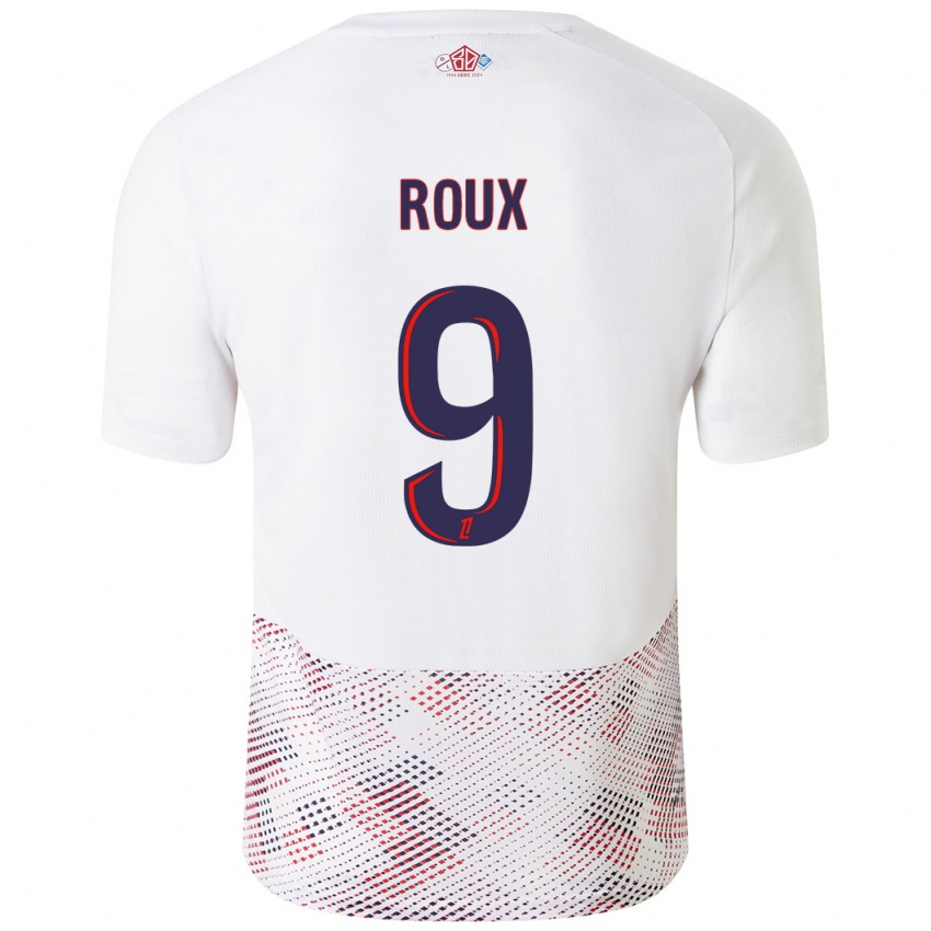 Homem Camisola Danielle Roux #9 Azul Real Branco Alternativa 2024/25 Camisa