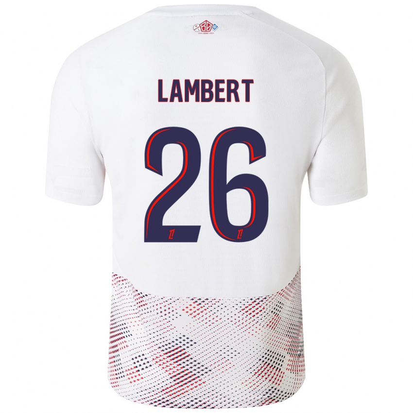 Homem Camisola Anaïs Lambert #26 Azul Real Branco Alternativa 2024/25 Camisa