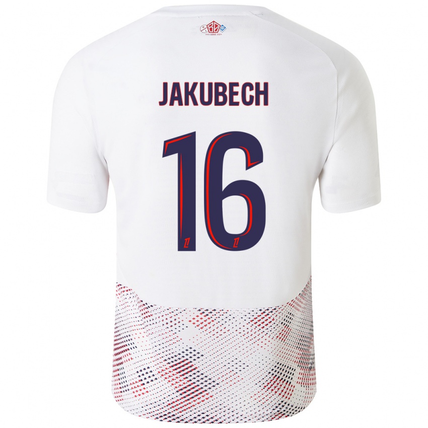 Homem Camisola Adam Jakubech #16 Azul Real Branco Alternativa 2024/25 Camisa