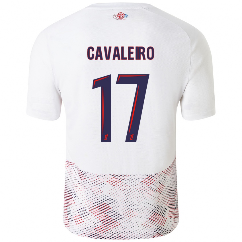 Homem Camisola Ivan Cavaleiro #17 Azul Real Branco Alternativa 2024/25 Camisa