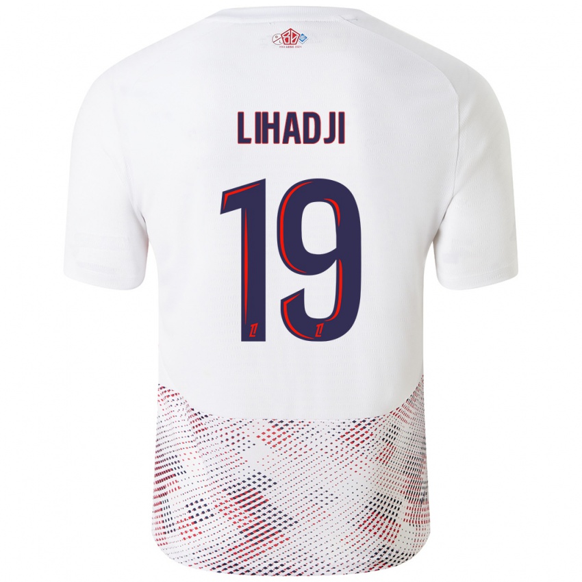 Homem Camisola Isaac Lihadji #19 Azul Real Branco Alternativa 2024/25 Camisa