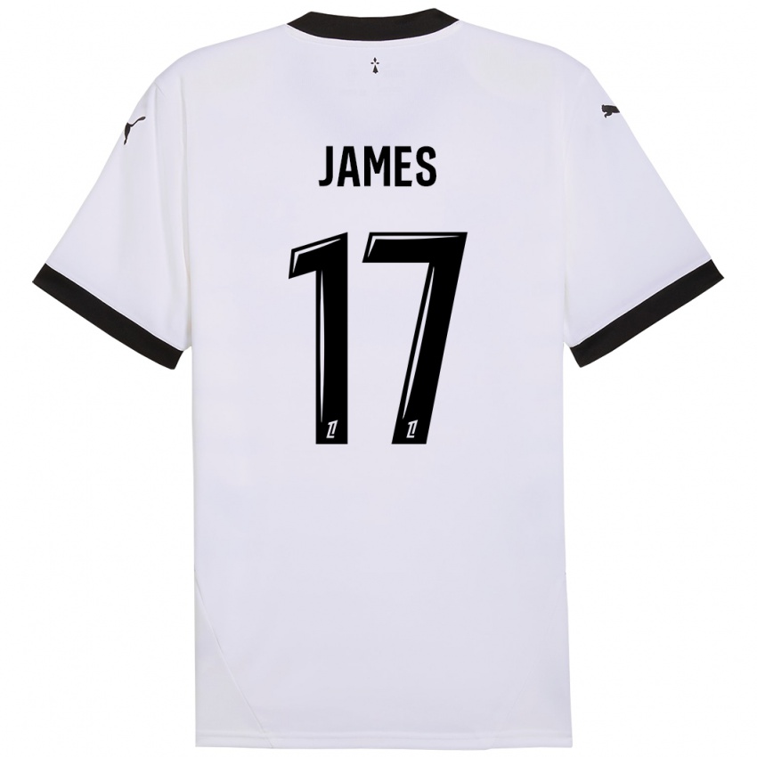 Homem Camisola Jordan James #17 Preto Branco Alternativa 2024/25 Camisa