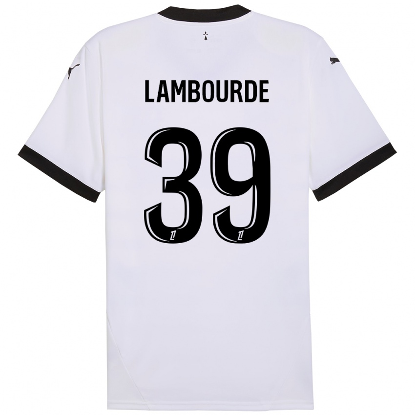 Homem Camisola Mathis Lambourde #39 Preto Branco Alternativa 2024/25 Camisa