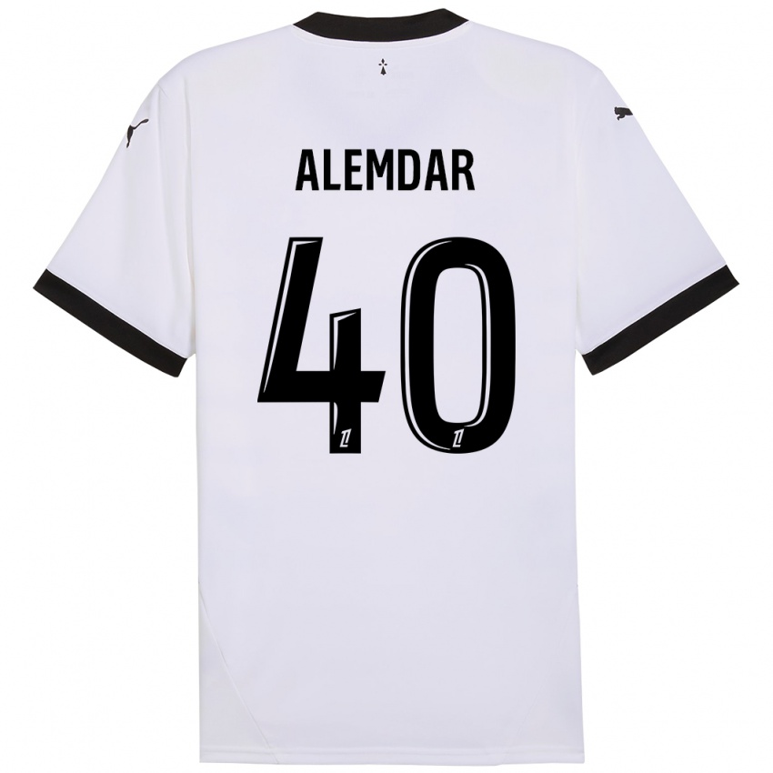 Homem Camisola Doğan Alemdar #40 Preto Branco Alternativa 2024/25 Camisa