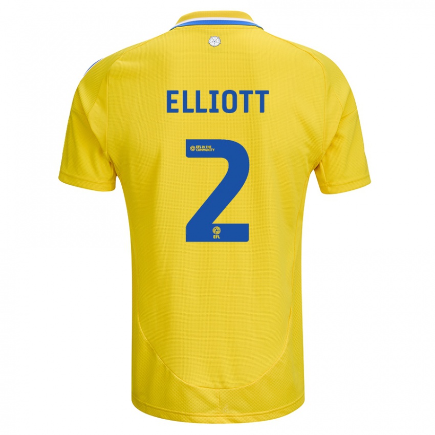 Homem Camisola Izzy Elliott #2 Azul Amarelo Alternativa 2024/25 Camisa