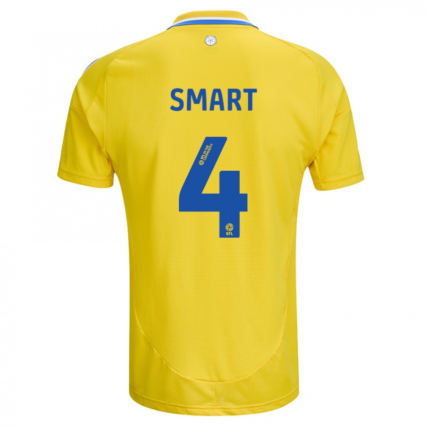 Homem Camisola Olivia Smart #4 Azul Amarelo Alternativa 2024/25 Camisa