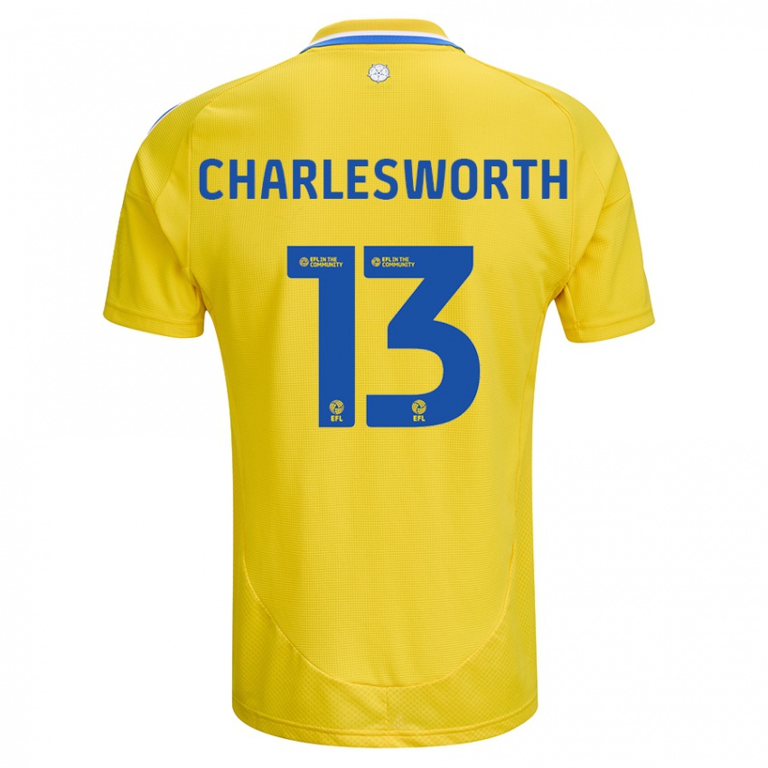 Homem Camisola Millie Robshaw-Charlesworth #13 Azul Amarelo Alternativa 2024/25 Camisa