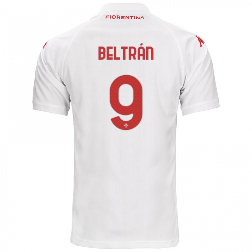 Homem Camisola Lucas Beltrán #9 Branco Alternativa 2024/25 Camisa