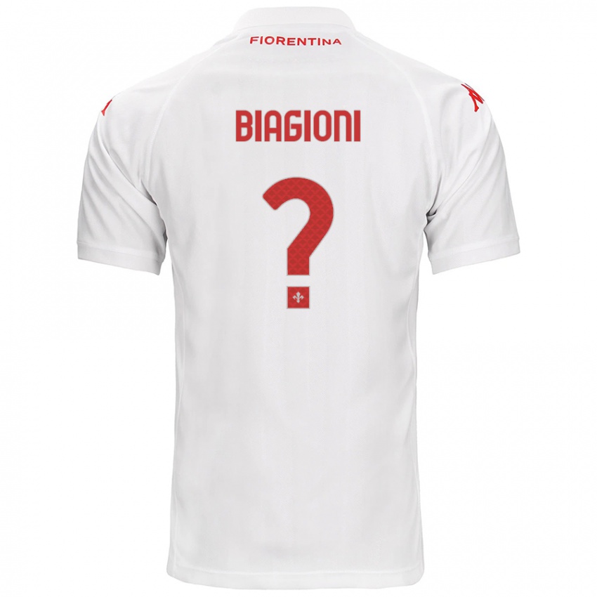 Homem Camisola Lorenzo Biagioni #0 Branco Alternativa 2024/25 Camisa