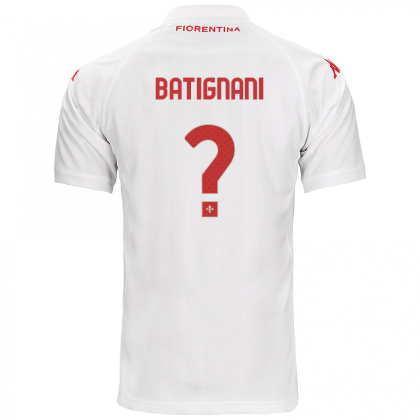 Homem Camisola Francesco Batignani #0 Branco Alternativa 2024/25 Camisa