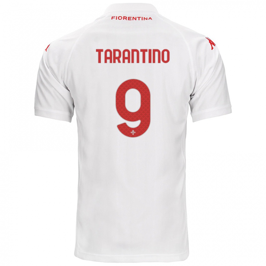 Homem Camisola Jacopo Tarantino #9 Branco Alternativa 2024/25 Camisa